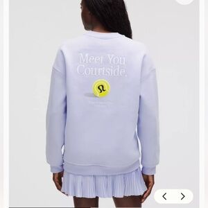 Lululemon Tennis Serene Blue Medium oversized Sweatshirt